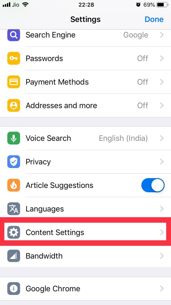 how to block websites on chrome mobile