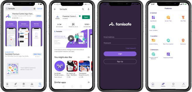 iphone parent app - famisafe