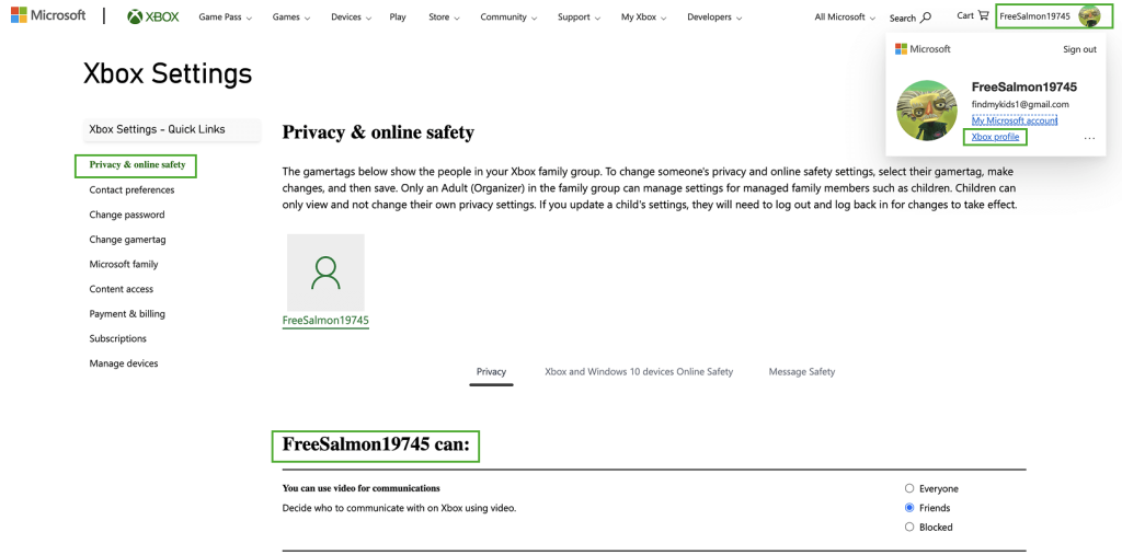 minecraft parental controls switch
