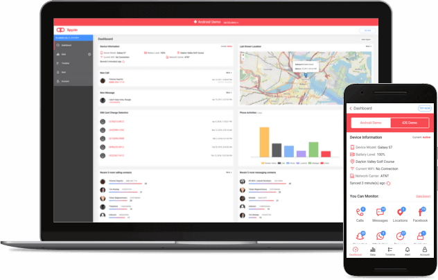 Interface of Spyzie App