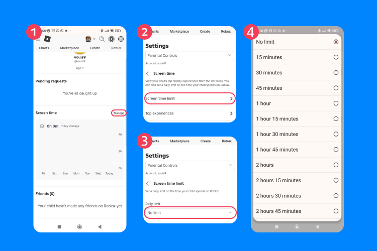 roblox parental control