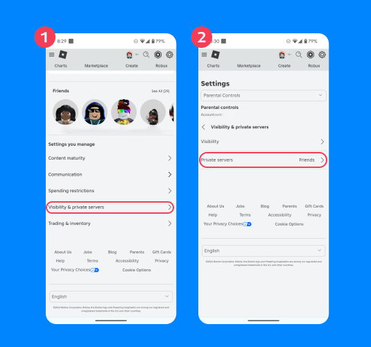 how to put parental controls on roblox